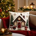 thumbnail image 7 of Christmas Pillow Covers, Decorative Cushion Case with Hidden Zipper, Soft Fabric for Sofa Couch Bed Home Decor, 7 of 7