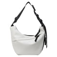 thumbnail image 1 of Bolso Hobo para mujeres y hombres bolso de color sólido bolso bandolera informal de cuero PU para uso diario, 1 of 9