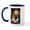 White/Navy Inside, variant on CafePress - Queen Elizabeth I & Cavalier King Pair Mug - 11 oz Ceramic Mug - Novelty Coffee Tea Cup