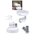 thumbnail image 4 of Toystoory Paquete de 2 focos LED inalámbricos con batería, Control remoto, lámpara de escritorio giratoria, pantalla, techo para el hogar y Iluminación y accesorios, 4 of 6