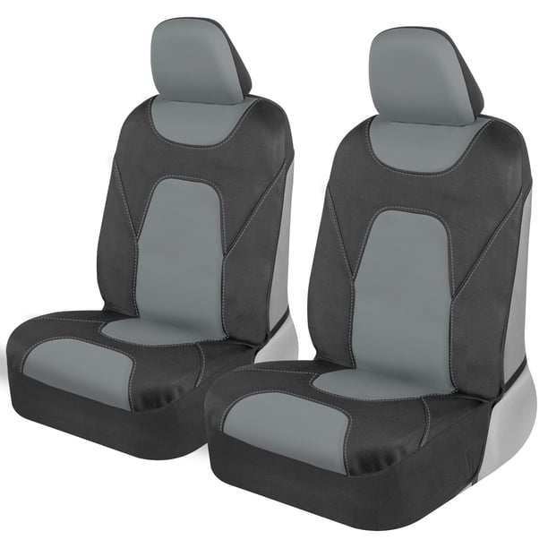 Fundas para asientos de coche Motor Trend AquaShield para asientos delanteros, grises