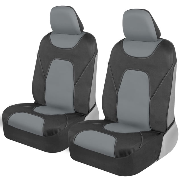 Fundas para asientos de coche Motor Trend AquaShield para asientos delanteros, grises