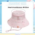 thumbnail image 2 of 52-54 cm circunferencia del sombrero sombrero de red hueco de verano para niños sombrero de pescador transpirable sombrero de sol protector solar de viaje, 2 of 5
