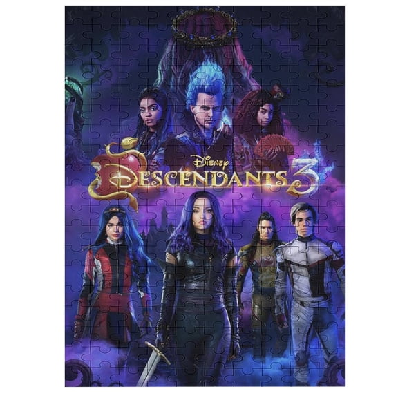 200 PCS Jigsaw Puzzle Descendants Wooden Puzzle Challenging Game Fun Artwork For Family Friends Gifts