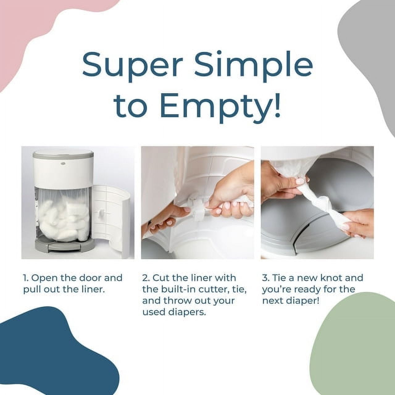 2 PACK Dekor Classic Diaper Pail Refills | 4 Count