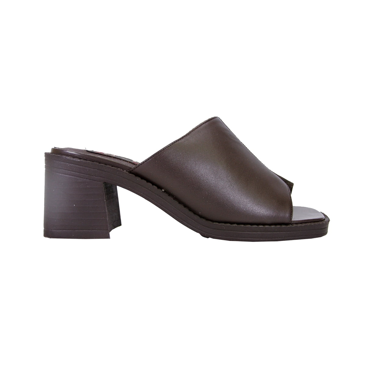 PEERAGE Adeline Women Extra Wide Width Leather Sandals BROWN 7.5