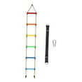 thumbnail image 1 of MERIGLARE Climbing Rope Ladder for Kids 6 Sections Climbing Frame for Parks Tree House, 1 of 9