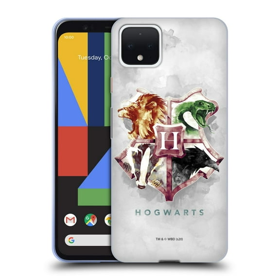 Head Case Designs Officially Licensed Harry Potter Deathly Hallows XVI Hogwarts Soft Gel Case Compatible with Google Pixel 4