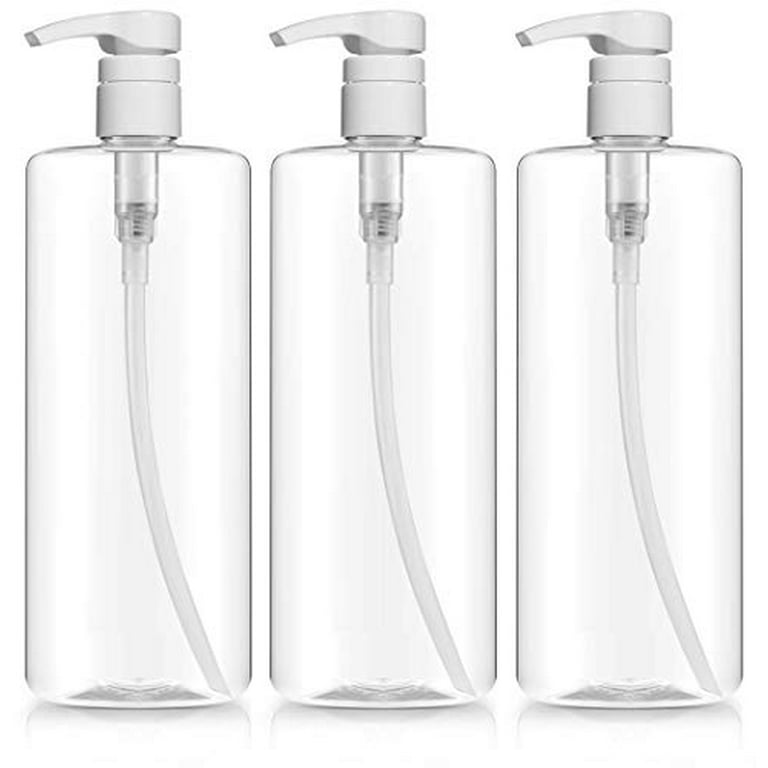 etikette Skyldfølelse halskæde Empty Shampoo Pump Bottles, 32oz(1Liter), BPA-FREE, Plastic (PETE1)  Cylinder, Pack of 3 - Walmart.com