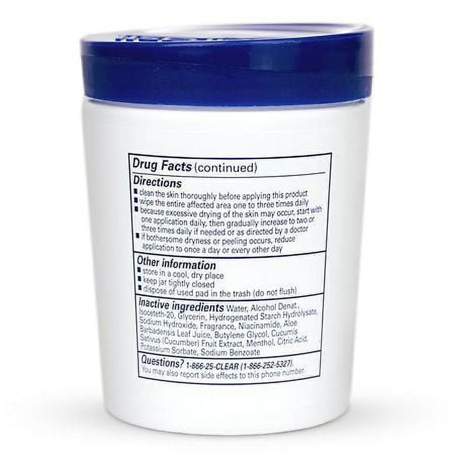Clearasil Ultra Acne Control Treatment Facial Cleansing Daily Pads 5 in1 with Salicylic Acid 90.0 ea Pack of 2