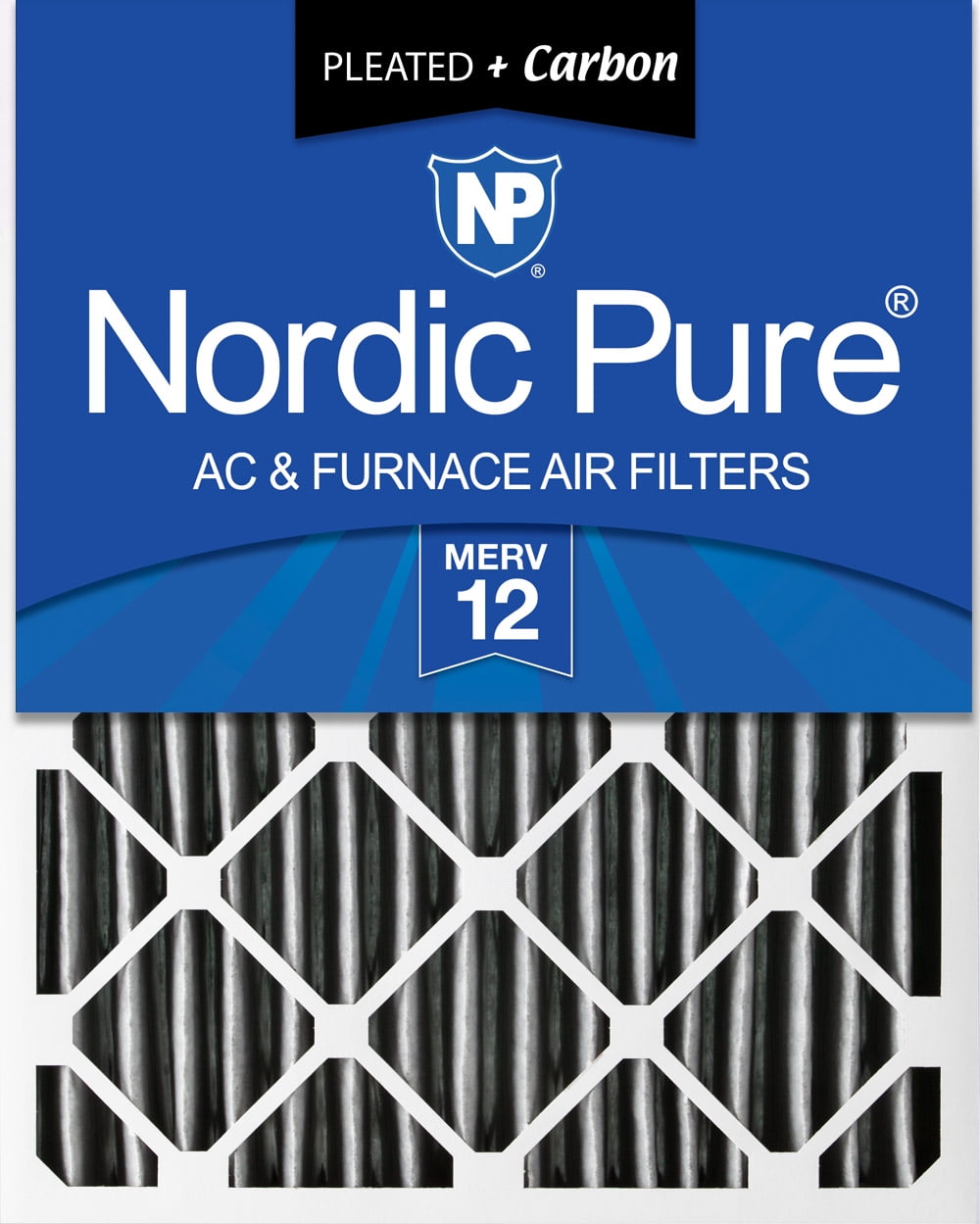 20x25x4 Air Filter Furnace Merv 12 Bulk Nordic Pure 11 Pleated AC 2 Pack 