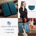 thumbnail image 3 of Wallet Case for Samsung Galaxy S23 Plus, Premium PU Leather Card Slots Holder RFID Blocking Flip Folio Cover with Magnetic Closure Kickstand Soft Silicone Shockproof Case for Samsung S23 Plus,Blue, 3 of 10