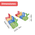 thumbnail image 2 of PLAYOUT KIDS | Sillón Infantil Educativo BABY con Letras y Números 3D Modular para 4 Niños, 2 of 4