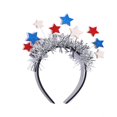 thumbnail image 1 of AVMBC Diadema del 4 de julio con estrellas brillantes, diadema con estrellas, accesorio para el cabello para decoraciones de fiesta patriótica del Día de la Independencia, 1 of 5