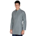 thumbnail image 2 of Chemise de Mode Indienne pour Hommes Kurta Courte en Coton (Vert, TG), 2 of 4