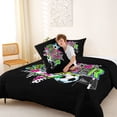 thumbnail image 4 of Erosebridal Football Soccer Sport Full Size Comforter Sets,Kids Ball Games Bedding Sets For Boys Girls,Reversible Black 3 Pieces, 4 of 7