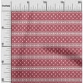 thumbnail image 2 of oneOone Tissu Georgette Viscose Rouge Ikat Projets de Couture Tissu Imprimé au Mètre 42 Pouces de Large, 2 of 5