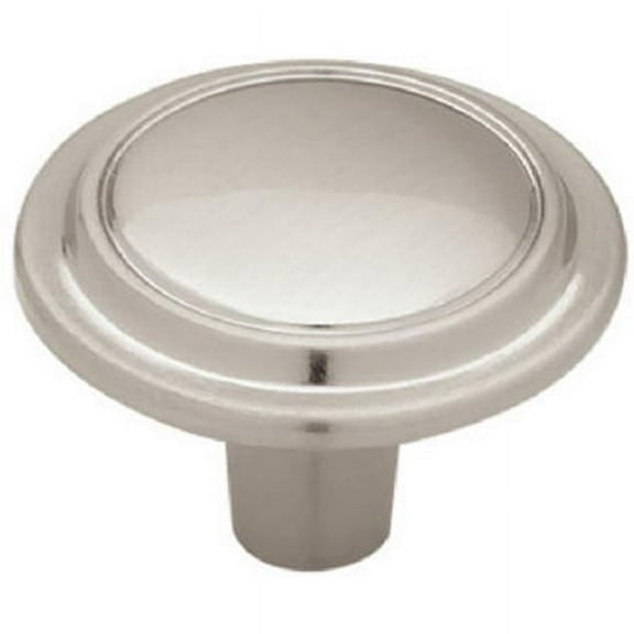 Liberty Hardware P40052J-SN-C 1.25 in. Brushed Satin Nickel Top Ring Round Knob