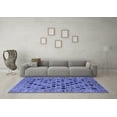 thumbnail image 3 of Ahgly Company Machine Washable Indoor Rectangle Oriental Blue Industrial Area Rugs, 2' x 3', 3 of 4