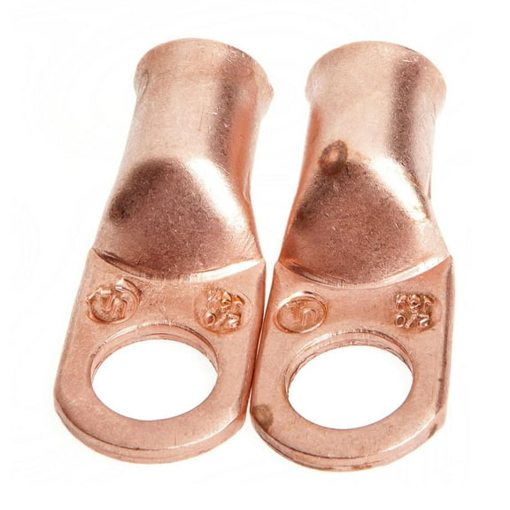 Forney 60099 Series Cable Lug, For: #2/0 Cable, 1/2 in Stud, #2/0 Wire, Copper