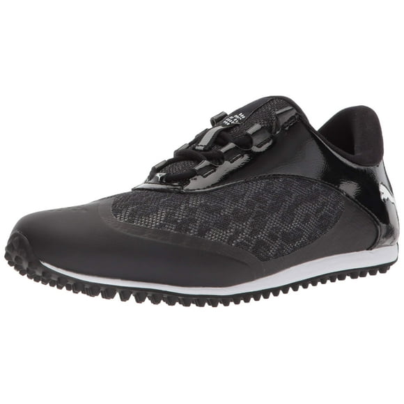 PUMA Golf Women's Summercat Sport Golf Shoe, Black/White, 5.5 Medium US