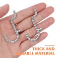 thumbnail image 3 of HLONK 40 Pcs Crochets pour Planche à Chevilles Outils Crochets en Métal Acier Inoxydable, 3 of 6