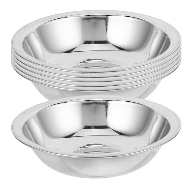 Salad Mixing Bowl Stainless Steel Condiment Holding Cooking Meal Serving Professional Chefs 6Pcs