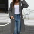 thumbnail image 1 of MKLEKYY Neck Sweater Women's V Neck Knitted Cardigan Loose Solid Color Sweater, 1 of 1