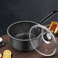 thumbnail image 3 of BRIGHTFUFU Small Pots Milk Stockpot Black Material 1Set for Daily Use, 3 of 8