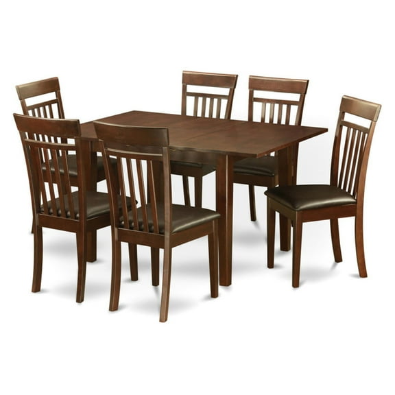 7 Piece kitchen nook dining set-small table and 6 dining room chairs