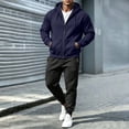 thumbnail image 4 of DYTTDG Men's 2-Piece Tracksuit Set, Full Zip Hooded Sweatshirt and Drawstring Jogger Pants, Casual Athletic Sweatsuit with Pockets for Daily Gym Wear S-XXXL, 4 of 8