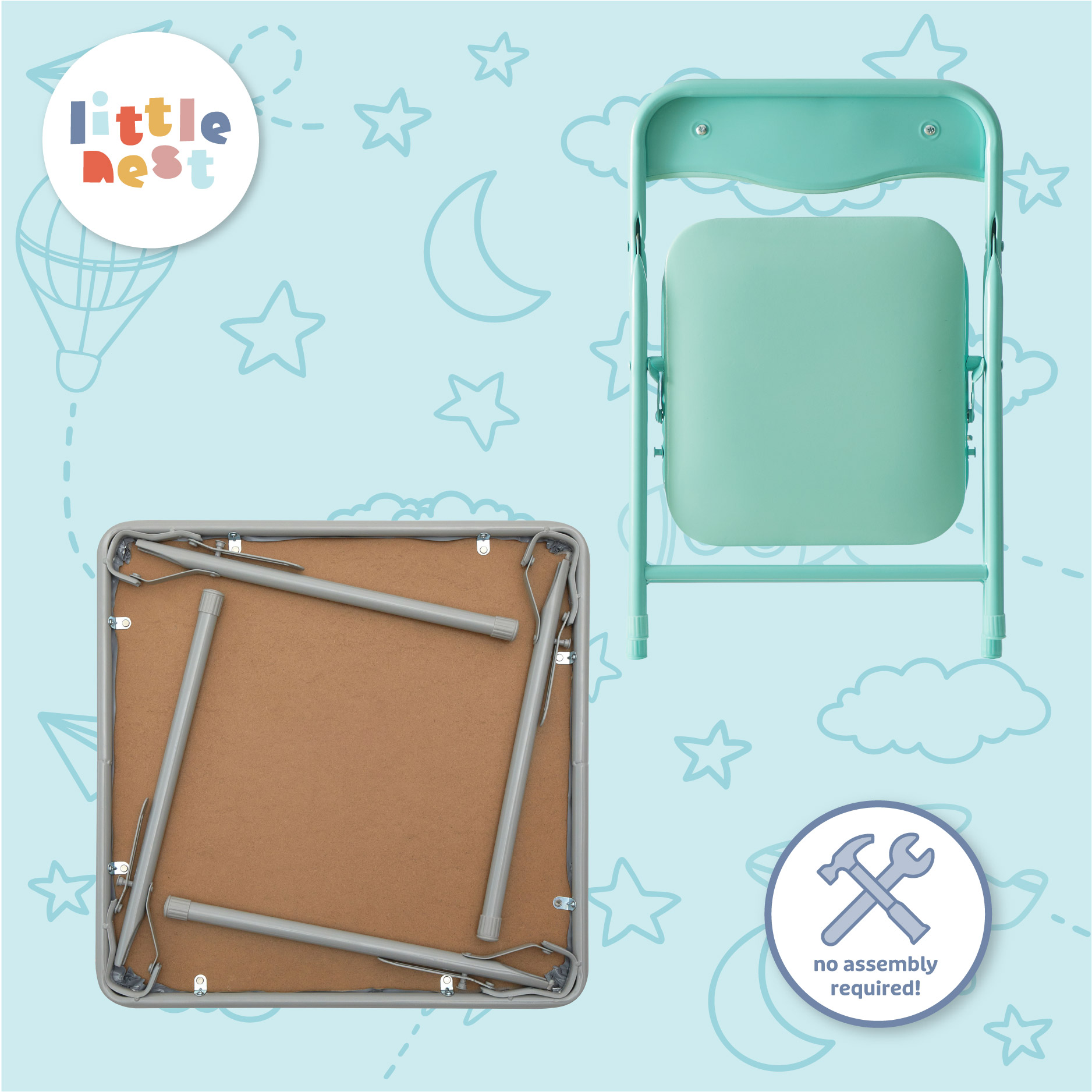 Little Nest Junior 2-Piece Toddler Activity Table and Chair Set photo 7