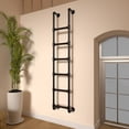 thumbnail image 2 of Basement Window Well Egress Ladder, Easy Install, Durable & Safe, Black Wrought Iron Attic Bunk Bed, Emergency Fire Climbing Ladder, Customizable Size, 2 of 4