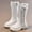 White, variant on NAISIBABY Tall Boots for Girls, Thicken Sole Lace Bowknot Zipper Fall Winter Fashion Riding Boots Black