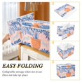 thumbnail image 2 of Yayeee Collapsible Cube Storage Bin with Lid Fabric Closet Decorative Basket with Handles, Pink Leaves, 2 of 7