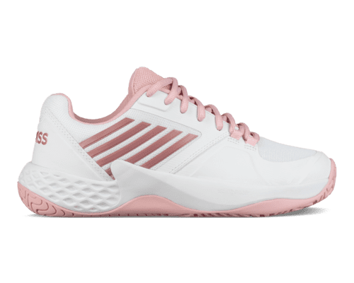 New Women's K-Swiss Aero Knit Tennis Shoes Coral Blush/White 