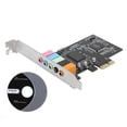 thumbnail image 3 of Carte son PCIe 5.1 canaux, carte o 6 canaux, puce CMI8738 avec accessoires CD, 3 of 4
