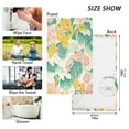 thumbnail image 6 of Yayeee 2 Pack Hand Towels for Bathroom 100% Cotton 16" x 28" Soft Absorbent Kitchen Towel, Floral Wave, 6 of 7