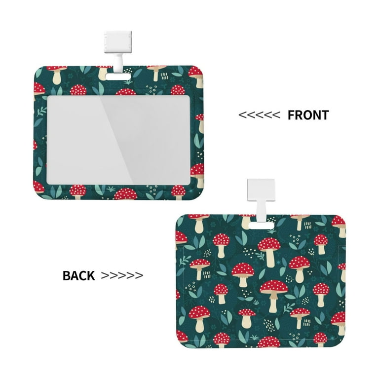 Naloa Amanita Mushroom Card Badge Holder Work Badge Sleeve for Office,  School, Factory, ID Credit Cards, Driver Licenses and Passes - Walmart.com