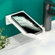 thumbnail image 4 of Xihbxyly Jabonera de Pared, Acero Inoxidable Antioxidante, Elegante Organizador de Baño, Sistema de Drenaje Impermeable, Fácil Instalación, Color Blanco/Gris, 16,5 X 8,5 X 4 Cm, 4 of 6