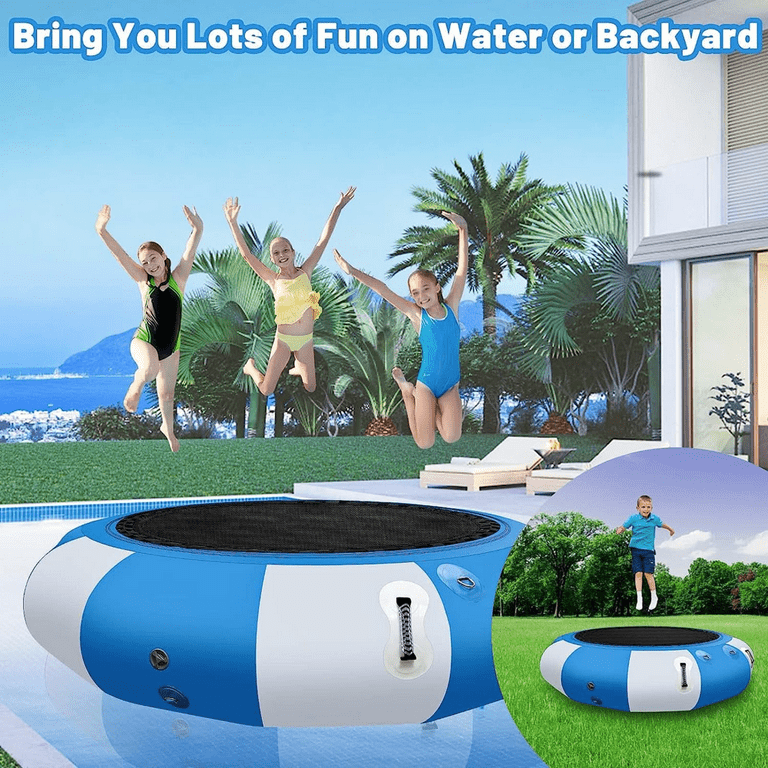 Floating trampoline deals