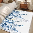thumbnail image 4 of 3'x5' Area Rugs, Blue Eucalyptus Indoor Outdoor Area Rug for Living Room Bedroom, Watercolor Spring Weeping Botanical Washable Bathroom Rugs Kitchen Floor Carpet Mats Home Decor Aesthetic, 4 of 8