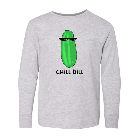 Inktastic Chill Dill Long Sleeve Youth T-Shirt