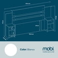 thumbnail image 4 of Cabecera Mobi Muebles con 2 Buros Integrados Modelo Verona Color Blanco, 4 of 4