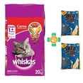 thumbnail image 1 of Alimento Para Gato Whiskas Orignal Sabor Carne  de 20 kg + Arena Alfa Cat de 12 kg, 1 of 4