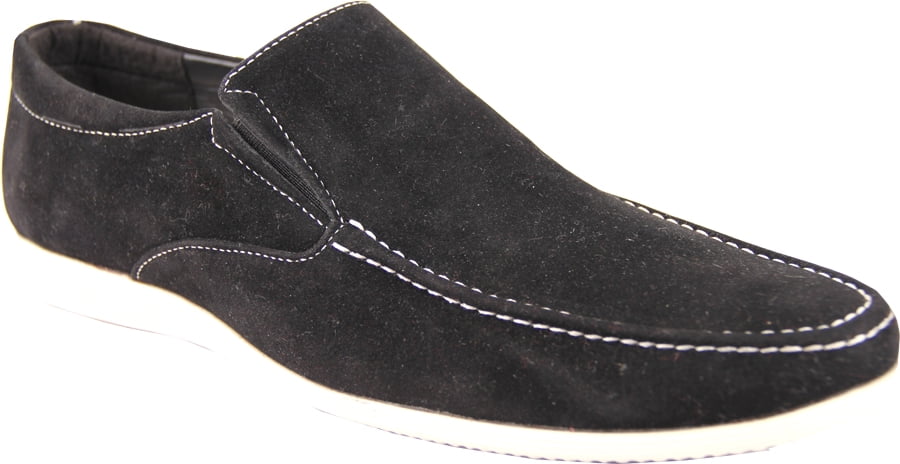 New Men's Black Coronado Cody Shoe Round Toe Suede Casual Lace Up Denim Friendly 