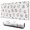 White Cat and Heart White Pattern, variant on Cat Butt and Heart White Pattern Extended Large Mouse Pad, Keyboard Mouse Pad with Non Slip Base & Stitched Edges, Durable Stable Gifts for Birthday Christmas Thanksgiving,31.5"x11.8"