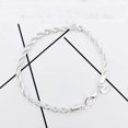 thumbnail image 4 of Fashion Wave Chain Twisted Round Charm Bracelet Bangle Party Jewelry Gift for Women Men Girls Boys, 4 of 4