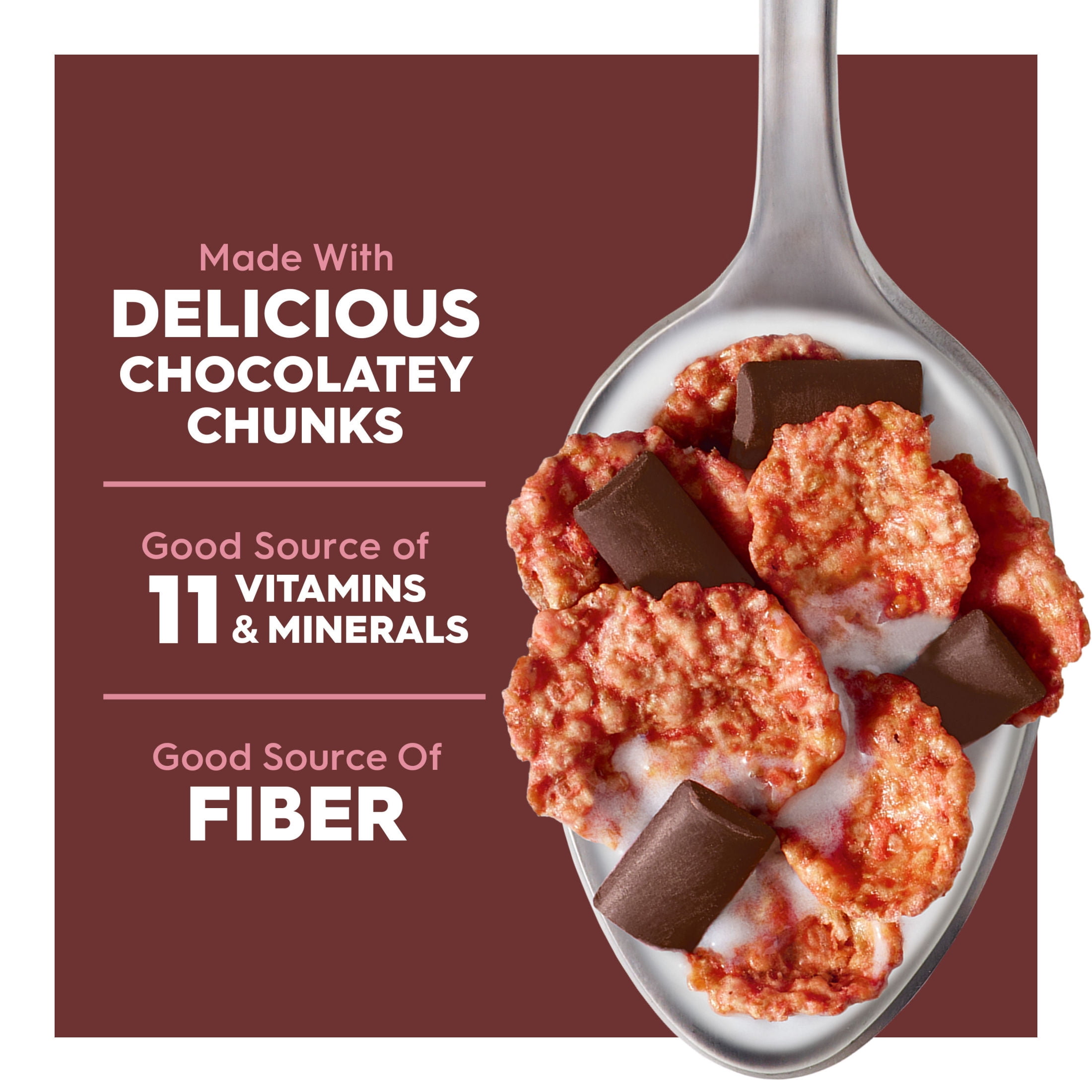 Kellogg's Special K Strawberry Chocolatey Delight Breakfast Cereal, 11 Vitamins & Minerals, Family Size, 16.3 oz