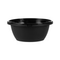 thumbnail image 5 of Cater Tek 51 oz Round Black Plastic Catering / Serving Bowl - with Clear Lid, Microwavable - 8" x 8" x 3 1/2" - 25 count box, 5 of 10